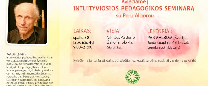 Intuityviosios pedagogikos seminaras su Peru Albomu