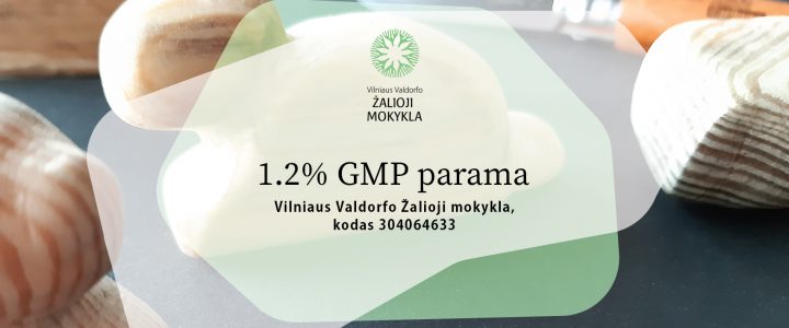Kviečiame skirti 1,2% paramą nuo 2020m. sumokėto GPM Kviečiame skirti 1,2% paramą nuo 2020m. sumokėto GPM