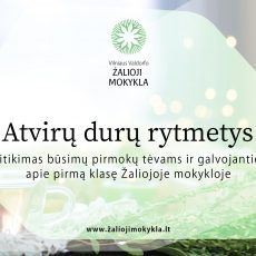 Priėmimas 2022: Atvirų durų rytmetys, susitikimas besiruošiantiems į pirmą klasę Priėmimas 2022: Atvirų durų rytmetys, susitikimas besiruošiantiems į pirmą klasę