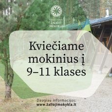 Kviečiame mokinius į 9-11 klases