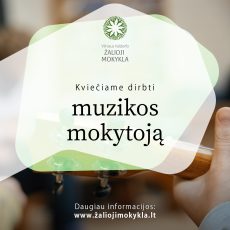 Kviečiame dirbti muzikos mokytoją
